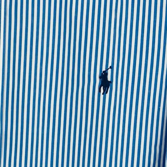 Polo Ralph Lauren US Open Tennis Staff Men’s Striped Shirt SZ 171/2-XL Like New - Picture 4 of 9